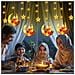 Ghirlanda Luminosa Ramadan Con Stella Led 8 Modalità Telecomando - Foto miniatura 4