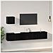 Set mobile TV 4 pcs Rovere nero 60 x 30 x 30 cm - Foto miniatura 4