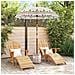 Parasol Balinese Crema 180-190 cm Cotone, legno massello - Foto miniatura 3