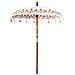 Parasol Balinese Crema 180-190 cm Cotone, legno massello - Foto miniatura 4