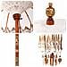 Parasol Balinese Crema 180-190 cm Cotone, legno massello - Foto miniatura 9