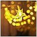 Catena Luminosa A Stella Da 10m Con 100 Led, Connettore Finale - Bianco Caldo, 8 Modalità - Foto miniatura 4