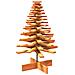 Albero di Natale Marrone Cera 100 cm in Legno Massello di Pino - Foto miniatura 1