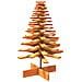 Albero di Natale Marrone Cera 100 cm in Legno Massello di Pino - Foto miniatura 5