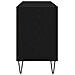 Mobile TV Rovere Nero 103,5 x 30 x 50 cm Legno multistrato - Foto miniatura 6