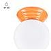 Lampada Da Soffitto Zori Arancione Ip44 Sl. 1899 - Minimalist Lampada A Soffitto Arancia 12x12x16 Cm - Foto miniatura 1