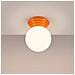Lampada Da Soffitto Zori Arancione Ip44 Sl. 1899 - Minimalist Lampada A Soffitto Arancia 12x12x16 Cm - Foto miniatura 4
