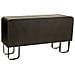 Credenza In Legno E Metallo Nero 145x47x76,5h Cm - Foto miniatura 5