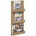Scaffale per riviste Rovere artigianale 43 x 11 x 102 cm - Foto miniatura 3