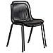 Set Di 4 Sedie Da Giardino Branson-nero-plastica-55x46,5x82 Cm - Foto miniatura 6