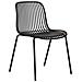 Set Di 4 Sedie Da Giardino Branson-nero-plastica-55x46,5x82 Cm - Foto miniatura 1