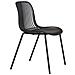 Set Di 4 Sedie Da Giardino Branson-nero-plastica-55x46,5x82 Cm - Foto miniatura 3