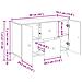 Credenza Bianco Lucido 89 x 34,5 x 60 cm Legno ingegnerizzato - Foto miniatura 8