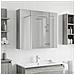 Mobiletto per specchio da bagno Grigio Sonoma 80 x 14.5 x 70 cm - Foto miniatura 2