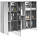 Mobiletto per specchio da bagno Grigio Sonoma 80 x 14.5 x 70 cm - Foto miniatura 3