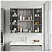 Mobiletto per specchio da bagno Grigio Sonoma 80 x 14.5 x 70 cm - Foto miniatura 4
