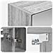 Mobiletto per specchio da bagno Grigio Sonoma 80 x 14.5 x 70 cm - Foto miniatura 9