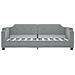 Divano Letto con Letto Estraibile Grigio Chiaro 100x190 Tessuto - Foto miniatura 6