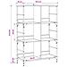 Libreria Rovere artigianale 78,5 x 33 x 117,5 cm metallo PB - Foto miniatura 6