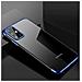 Custodia In Tpu Gel Con Cornice Galvanica Trasparente, Per Samsung Galaxy A72 4g Blu - Foto miniatura 2