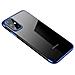 Custodia In Tpu Gel Con Cornice Galvanica Trasparente, Per Samsung Galaxy A72 4g Blu - Foto miniatura 6
