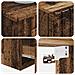 Set di mobili per il bagno 3 pz Legno antico 33 x 34,5 x 160 cm - Foto miniatura 3
