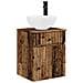 Set di mobili per il bagno 3 pz Legno antico 33 x 34,5 x 160 cm - Foto miniatura 8