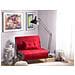 Divano Letto Singolo In Tessuto Rosso Farris - Foto miniatura 6