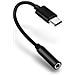 Adattatore Usb Tipo-c Verso Jack 3.5 Mm Cavo Audi Femmina Compatto - Nero - Foto miniatura 4