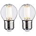 28640 - Lampada Led A Goccia, 5 W, E27, Luce Bianca Calda, 2 Pezzi - Foto miniatura 1