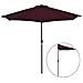 Ombrellone Balcone Palo in Alluminio Bordò 270x135x245cm a Metà - Foto miniatura 1