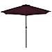 Ombrellone Balcone Palo in Alluminio Bordò 270x135x245cm a Metà - Foto miniatura 2