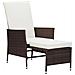 Set Divani da Giardino 3 pz con Cuscini in Polyrattan Marrone - Foto miniatura 3