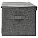Scatola Portaoggetti in Tessuto 50x30x25 cm Antracite - Foto miniatura 3
