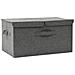 Scatola Portaoggetti in Tessuto 50x30x25 cm Antracite - Foto miniatura 1