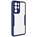 Cover Galaxy S21 Ultra Retro Plexiglass Fronte Polimero Rinforzata Bordo Nero - Foto miniatura 3