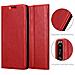 Custodia Compatibile Con Sony Xperia 1 Iii In Rosso Mela - Coperchio Protettiva Con Chiusura Magnetica, Funzione Stand E Tasca Per Le Carte - Foto miniatura 6