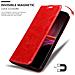 Custodia Compatibile Con Sony Xperia 1 Iii In Rosso Mela - Coperchio Protettiva Con Chiusura Magnetica, Funzione Stand E Tasca Per Le Carte - Foto miniatura 7