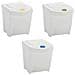 Contenitori Impilabili Per Rifiuti 3pz Bianco 75l Polipropilene - Foto miniatura 3