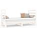 Dormeuse Estraibile Bianca 2x (90x190) Cm Legno Massello Di Pino - Foto miniatura 2