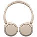 Auricolare Wireless A Padiglione WH-CH520 per Musica e Chiamate USB tipo-C Bluetooth Base di ricarica. Colore: Crema - Foto miniatura 6