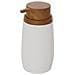 Dispenser Sapone Serie London Color Bianco E Legno - Foto miniatura 1