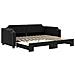 Divano Letto Con Letto Estraibile Nero 100x200 Cm In Tessuto - Foto miniatura 2