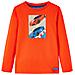 Maglietta Da Bambino Maniche Lunghe Auto Corsa Arancione Brillante 116 - Foto miniatura 1