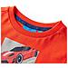 Maglietta Da Bambino Maniche Lunghe Auto Corsa Arancione Brillante 116 - Foto miniatura 3