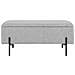Panca Con Portaoggetti Watford - Grigio - Poliestere - 36,5x95x46 Cm - Foto miniatura 1