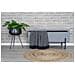 Panca Con Portaoggetti Watford - Grigio - Poliestere - 36,5x95x46 Cm - Foto miniatura 2