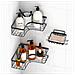 Organizer Per Doccia In Confezione Da 3, Mensole Doccia Adesive Senza Foratura Black - Foto miniatura 1