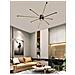 Lampadario Da Soffitto Plafoniera Led Luce Calda 42 Watt Stile Moderno Nero Pn27 - Foto miniatura 1