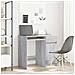 Scrivania Grigio Sonoma 86x49x76 cm in Legno Multistrato - Foto miniatura 1